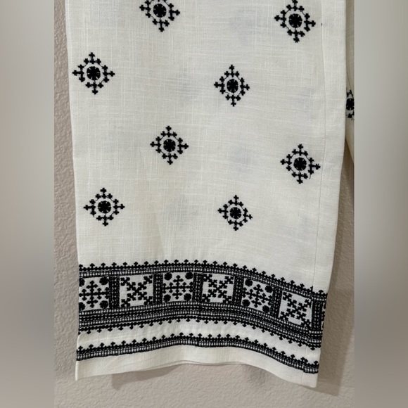 Zara High Waist Wide Leg Pants Sz M - Picture 2 of 8